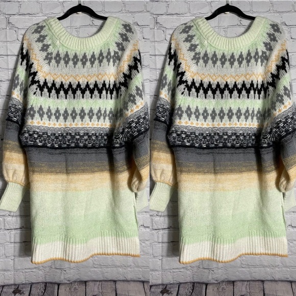 New Free People Frozen Forrest Tunic Knit Sweater - Picture 4 of 4